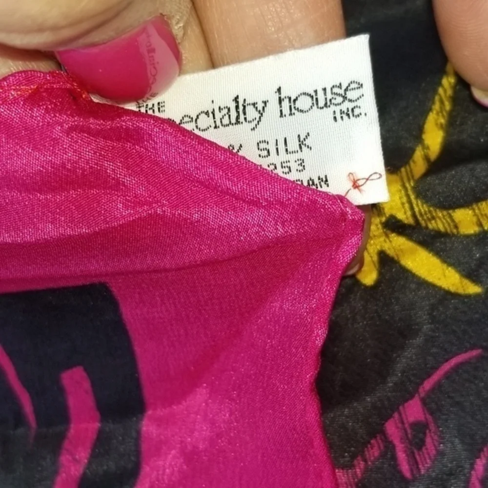 Vintage Modernist  silk‎ scarf